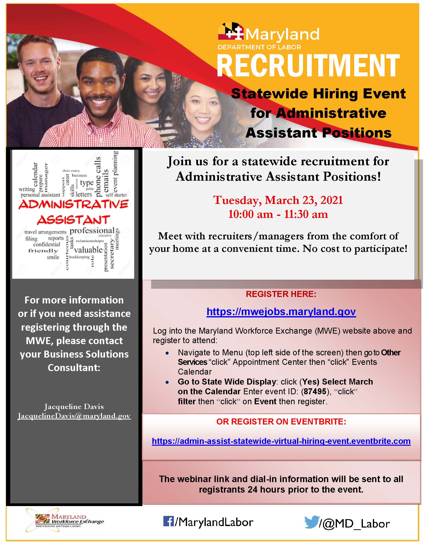 Maryland Statewide Hiring Event Employ Prince Incorporated